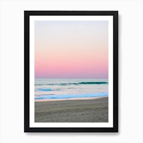 Hammonasset Beach, Connecticut Pink Photography 1 Art Print