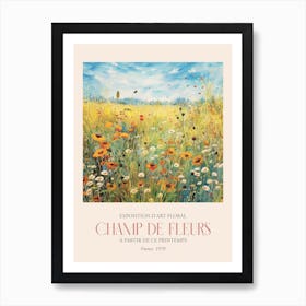 Champ De Fleurs, Floral Art Exhibition 05 Art Print