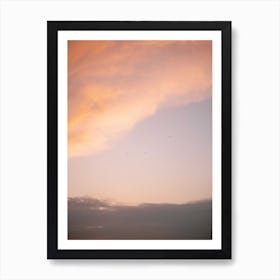 Pink And Purple Sunset Art Print