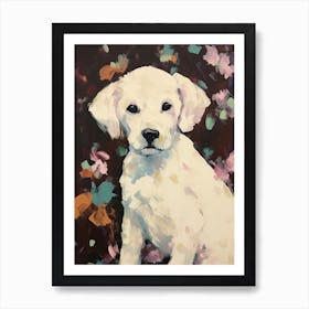 A Poodle Dog Painting, Impressionist 2 Art Print