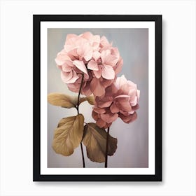 Floral Illustration Hydrangea 3 Art Print