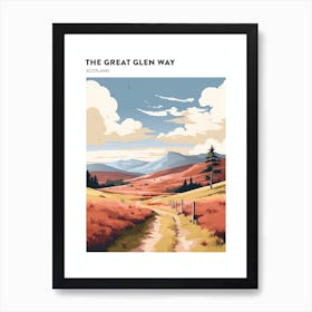 The Great Glen Way Scotland 1 Hiking Trail Landscape Poster Art Print