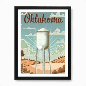 Oklahoma Water Tower Art Print