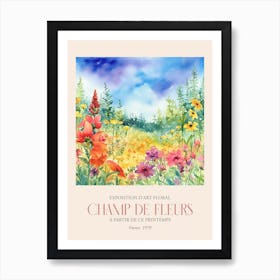 Champ De Fleurs, Floral Art Exhibition 12 Art Print