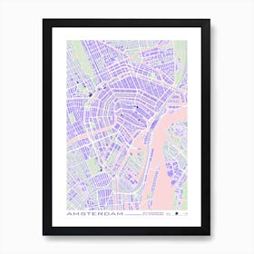 Amsterdam Violet Art Print