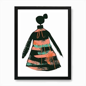 Girl In A Dress 2 Art Print