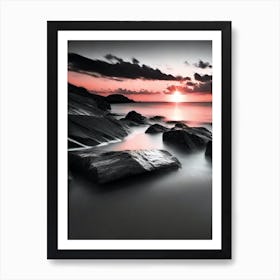 Sunset Rocks 1 Art Print