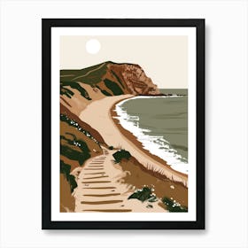 Steps To The Beach Art Print