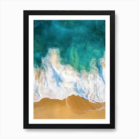 Aerial View Of A Beach 68 Art Print