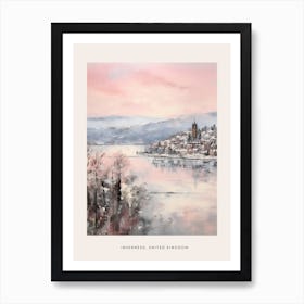 Dreamy Winter Painting Poster Inverness United Kingdom 3 Affiche