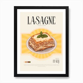 Lasagne Art Print