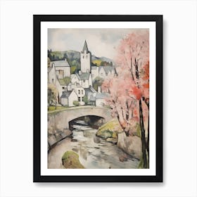 Betws Y Coed (Wales) Painting 3 Art Print