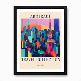 Abstract Travel Collection Poster Tokyo Japan 10 Art Print