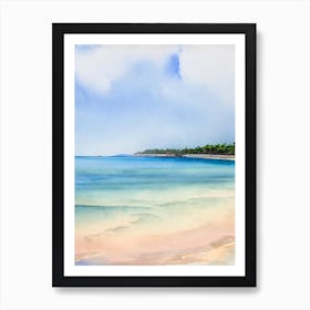 Pasir Panjang Beach 2, Redang Island, Malaysia Watercolour Art Print