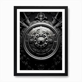 Clock Wallpaper 3 Art Print