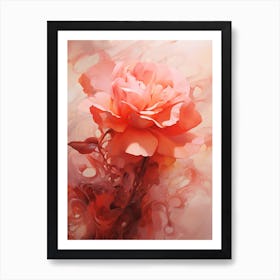 Abstract Rose Art Print