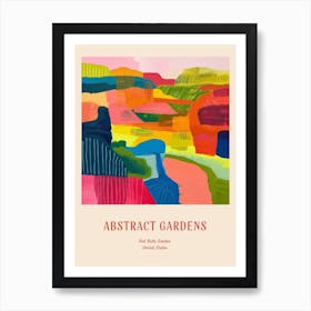 Colourful Gardens Red Butte Garden Usa 2 Red Poster Art Print