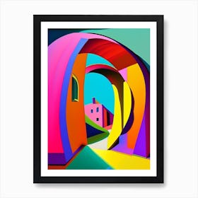 Wormhole Abstract Modern Pop Space Art Print