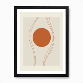 Orange And Beige 1 Art Print