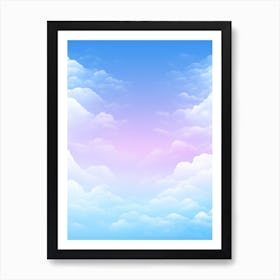 Sky Background With Clouds Art Print