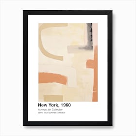 World Tour Exhibition, Abstract Art, New York, 1960 7 Art Print