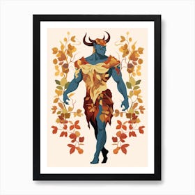 Minotaur Digital Illustration 2 Art Print