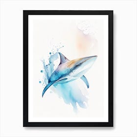 Ragged Tooth Shark 2 Watercolour Art Print