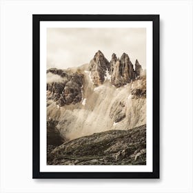 Mountain Peak Landscape Art Print