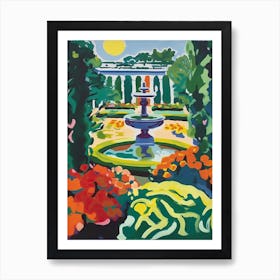 Volksgarten Gardens, Austria, Painting 6 Art Print