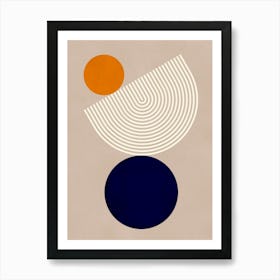 Circles and lines 3 1 Art Print