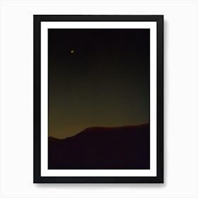 Moonrise On Tibetan Mountain Art Print