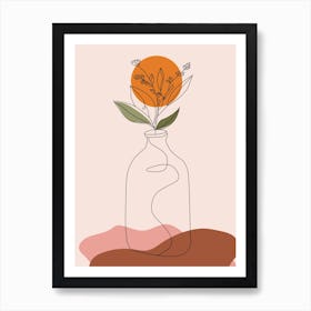 Bottle, Boho, Bohemian, Botanical, Neutral, Home, Style, Decor, Kitchen, Bedroom, Living Room, Art, Inspo, Wall Print Art Print