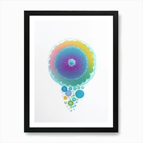 Rainbow Bubbles 1 Art Print