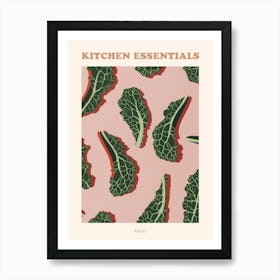 Kale Pattern Illustration Poster 2 Art Print