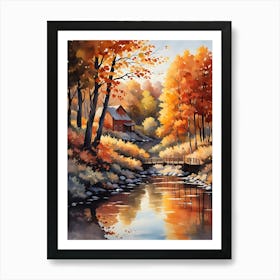 Autumn By The River 4 Art Print