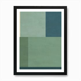 Abstract Painting - Green 05 Art Print