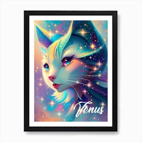 Venus Cat Art Print