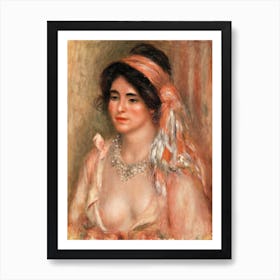 Woman With Black Hair, Pierre Auguste Renoir Art Print