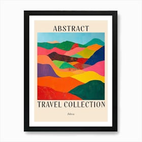 Abstract Travel Collection Poster Bolivia 1 Art Print