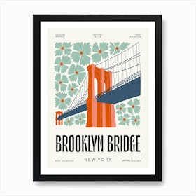 Brooklyn Bridge New York Travel Matisse Style Art Print