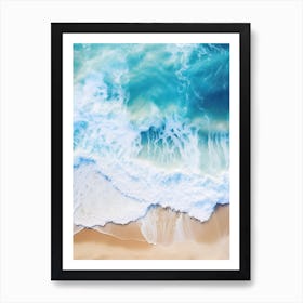 Aerial View Of The Beach V1 Art Print