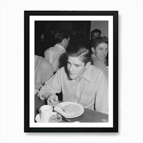 Untitled Photo, Possibly Related To Workmen At Shasta Dam Eating Dinner At The Commissary Shasta County 1 Art Print