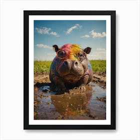 Hippo 3 Art Print