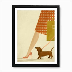 Dachshund Sausage Dog  Art Print