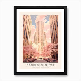 Rockefeller Center New York City United States Travel Poster Art Print