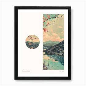 Nagasaki Japan 1 Cut Out Travel Poster Art Print