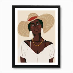 African American Woman 6 Art Print