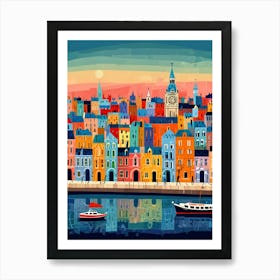 Ireland City Skyline Art Print