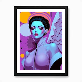 Angel Soft Color Illustration Art Print