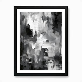 Black Art Abstract 3 Art Print